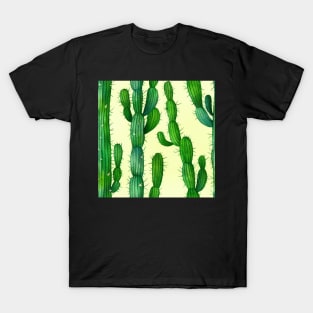 Watercolor cactus plant cactus pattern T-Shirt